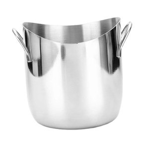 Seau à glace en acier inoxydable Moontstar avec couvercle et pinces à glace, conteneur isotherme pour fêtes, modèle MSE-IB033 – Vente en gros - Product Image 4