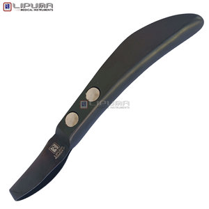 Cuchillo de Herrador LIPUMA VETRA, Recubrimiento Negro Plasma Plateado, 23 cm, Hoja Ultra Afilada de Acero Inoxidable Japonés J2, Profesional para Recorte de Pezuñas - Product Image 3