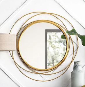 Luxury Oval Wooden Wall Mirror Handcrafted Mosaic Inlay Decorative Mirror Wholesale Vintage Home Decor Bathroom Mirror For Decor - Product Image 5