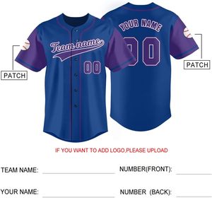 Maillot de baseball à manches courtes pour hommes, pas cher, uni, pour toutes les équipes - Product Image 5