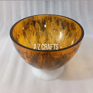 Elegant Lightweight <b>Hand</b> Shaped Epoxy Resin Bowl with Marble Effect Decorative Bowl for Modern Home Office and Hotel Decoration - Product Image 5