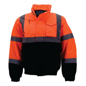 Chaqueta de Trabajo Reflectante de Alta Visibilidad Clase 3 para Hombre, Resistente al Agua, Color Neón - Product Image 4