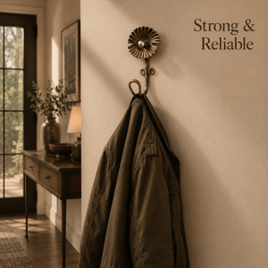 <b>Decorative</b> Antique Brass Spiral Wall <b>Hook</b> Vintage Wall Mounted <b>Coat</b> <b>Hook</b> Heavy Duty Key Towel Bag Hanger Luxury Home Organizer - Product Image 3
