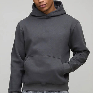 Sudadera con capucha y cremallera para hombre, de felpa sólida con lavado ácido, 100% algodón transpirable, con logo personalizado, teñido liso, para invierno, fabricada en Pakistán. - Product Image 1