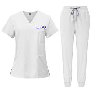 Tenue Médicale OEM 2026 : Ensemble de Blouse et Pantalon Jogger Personnalisable pour Infirmières, Lavable, Vente en Gros pour Hôpitaux - Product Image 1
