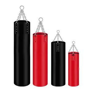 Sac de frappe de boxe en cuir PU rose, 100 lb, pré-rempli, pour la vente en gros, économique - Product Image 1