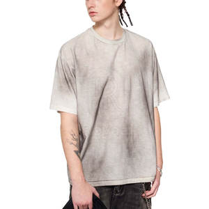 เสื้อยืดผู้ชายสไตล์ยูนีค ลายซันเฟด แขนครึ่ง คอโอ ทรงหลวม ผ้าฝ้าย 100% สินค้าขายดี พิมพ์ลายซันเฟด - Product Image 4