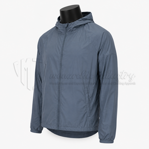 Chaqueta Cortavientos Ligera de Nailon para Hombre con Capucha, Chaqueta Deportiva Impermeable para Exteriores - Product Image 3
