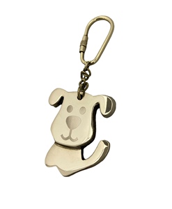 Porte-clés en alliage de zinc, motif chien vintage, dessin animé, pour sac, voiture, cadeau promotionnel, modèle KC26 Tajdaar - Product Image 2