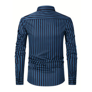 Camisa de Oficina Premium para Hombre, Corte Entallado, Manga Larga, 100% Algodón Twill, Uniforme Corporativo, Fabricación OEM, Venta al Por Mayor, Logotipo Personalizado - Product Image 2