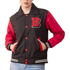 Chaqueta Bomber Varsity de Alta Calidad para Mujer, la Más Vendida, Ligera, Cómoda y Ajustable para Invierno - Product Image 1