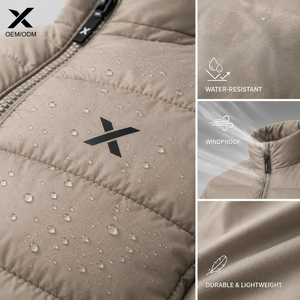 Veste d'hiver pour homme X Sports City, ultra-légère, col montant, rembourrage premium, imperméable, coupe-vent, OEM/ODM - Product Image 6