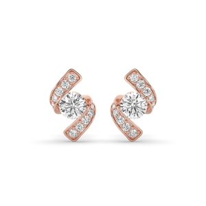 Boucles d'oreilles de luxe en diamant de laboratoire de 1,76 carat, taille ronde, or massif 14 carats, légères, bijoux de mode uniques - Product Image 2