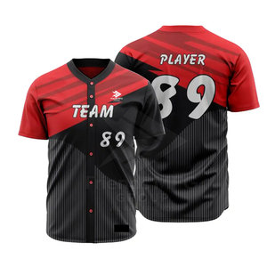 Nueva Llegada de Ropa Deportiva, Tela 100% Poliéster, Transpirable, Ecológica, Ligera, Uniforme de Béisbol Personalizable, Mejor Precio - Product Image 3