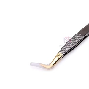 Custom Made High Quality Stainless Steel Eyelash Tweezers Beauty <b>Tool</b> Reusable Applicator JIMED SURGICAL Model JI-2029 <b>Top</b> - Product Image 4