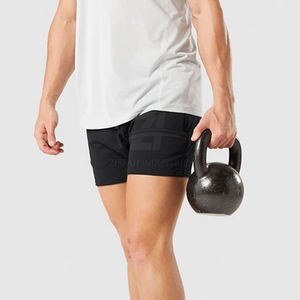 OEM Custom Logo Men Double <b>Layer</b> Gym Shorts High Quality 2026 New Design Lightweight Men Gym Shorts - Product Image 6