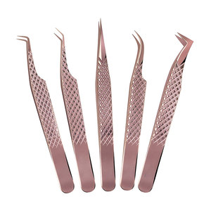 Juego de Pinzas Profesionales de Acero Inoxidable para Cejas, Punta Inclinada, Punta Puntiaguda, Punta Recta, Herramienta de Precisión para Depilación Facial - Product Image 1