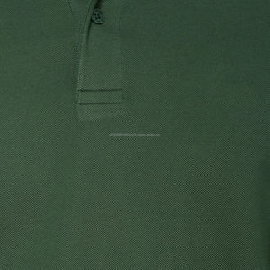 เสื้อยืดโปโลลำลองสำหรับผู้ชายปักลายป้องกันการพันผ้าคอตตอน100% สีพื้นระบายอากาศได้ดีผ้าถักไซส์ใหญ่พิเศษ - Product Image 6