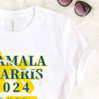 T-shirt en coton imprimé VOTE, noir et blanc, tendance, décontracté, à manches courtes, avec motif graphique, streetwear, unisexe, pour tous les jours