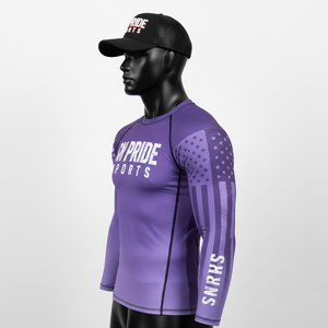 Rashguard MMA unisexe personnalisé de haute qualité, couleur et logo sur mesure, respirant, manches longues, imprimé par sublimation - Product Image 3