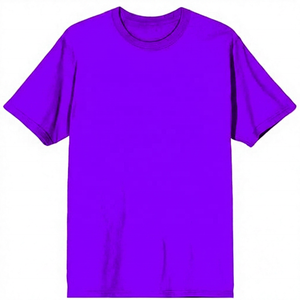 เสื้อยืดแขนสั้นผู้ชายสีแดงล้วน ผ้าโพลีเอสเตอร์ ทรงหลวม คอกลม ลำลอง ผ้าเจอร์ซีย์ถัก สีพื้น ลายการ์ตูน - Product Image 2