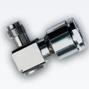Premium TNC Female <b>Right</b> <b>Angle</b> <b>Clamp</b> Type Connector For LMR 400 RF Telecom Data Network Applications - Product Image 1
