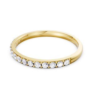 Bague Éternité Tendance en Or 18 carats avec Diamants de Laboratoire Ronds Brillants Sertis Pavé Certifiés IGI – Bijou Cadeau de Mariage pour Femme - Product Image 2