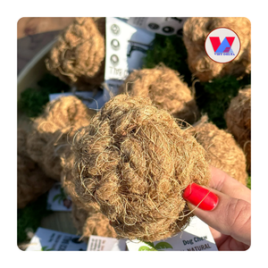 BEST SELLING Vietnam Origin Coir Chew Ball Coconut Fiber Pet Toy Husk Sphere For Dogs Cats Interactive Playing Stress Relief - Product Image 1