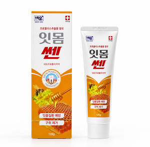 ยาสีฟันสมุนไพรโพรโพลิสเกาหลี OEM ODM 120 กรัม ดูแลสุขภาพฟันสำหรับฟันบอบบาง ป้องกันคราบพลัค ลมหายใจหอมสดชื่น รสแอปเปิ้ลโพรโพลิส - Product Image 1