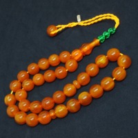 Tasbih en résine fait main pour la prière musulmane, perles religieuses traditionnelles