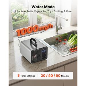 Générateur d'ozone commercial 36000mg/h avec écran tactile LCD, démarrage retardé de 15 secondes et minuterie pour hôpital et voiture - Product Image 6