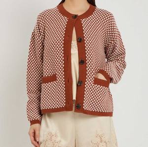 Suéter de Punto con Botones para Mujer, Textura Única, Elegante, Suéter de Invierno, Prenda Superior de Alta Calidad, Suave, Ropa de Punto Transpirable para Otoño - Product Image 4