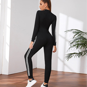 Nuevo Conjunto de Yoga para Mujer, Diseño Moderno, Sólido, de Alta Calidad, Transpirable, con Cordón Ajustable, de 2 Piezas, Manga Corta - Product Image 4