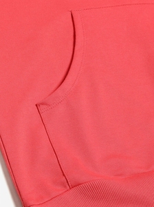 Sudadera con Capucha para Mujer, Color Sólido, Manga Larga, Algodón, con Bolsillo, Transpirable, para Otoño - Product Image 5