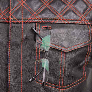 Pakistan Made <b>Slim</b> Fit Leather <b>Vest</b> New Style Leather <b>Vest</b> Modern Sleeveless Leather <b>Vest</b> For Men - Product Image 3