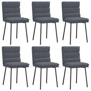 Juego de 6 Sillas de Comedor Gris Oscuro - Product Image 2