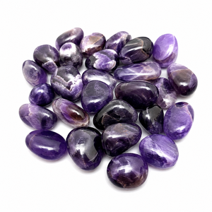 Pierres roulées d'améthyste naturelle, cristal bleu poli, pierre précieuse écologique, 2-3 cm, pour la guérison, la méditation, le Reiki, la décoration spirituelle - Product Image 1