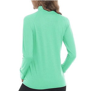 Veste de sport zippée intégrale pour femme, respirante, extensible dans quatre directions, légère, coupe-vent, en maille, pour le yoga et le fitness, coupe ajustée, vente en gros - Product Image 2