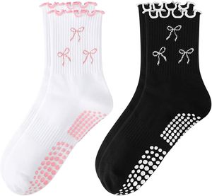 Pilates <b>Socks</b> With <b>Grips</b> for Women Cute Non Slip Crew Gripper Yoga <b>Sock</b>-Grippy Sticky for Hospital/Dance Barre/Workout - Product Image 1