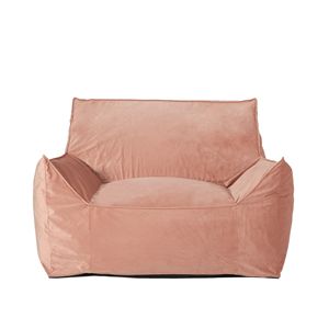 Poltrona Sacco Allea in Velluto con Braccioli, Divano Sacco Rosa - Product Image 2