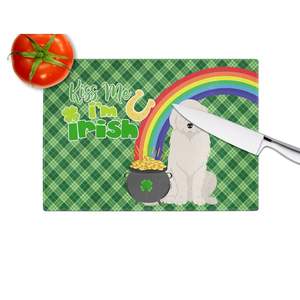 Tabla de cortar de cocina de gran tamaño para el Día de San Patricio DE LOS Grandes Pirineos, utensilios decorativos de tabla de cortar de vidrio templado - Product Image 4