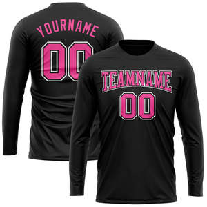Custom Long Sleeve Baseball Jersey OEM Team Uniform Moisture Wicking Polyester <b>Athletic</b> Apparel Wholesale Men's Shirts supply - Product Image 1