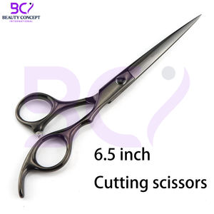 Tijeras de Barbero Negras Mate de Acero Inoxidable 440C con Logotipo Personalizado, Tijeras para Cortar Cabello con Filo Afilado, Tijeras de Salón - Product Image 5