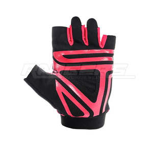 Gants d'entraînement pour femmes, noirs et roses, avec support pour le poignet, logo personnalisé, vente en gros, protection des mains, gants de Crossfit - Product Image 2