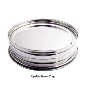 PREMIUM STAINLESS STEEL HOLY COMMUNION SINGLE TRAY SET FORTY CUP CAPACITY WITH STABLE RING ELEGANT <b>MIRROR</b> FINISH CHURCH SUPPLY - Product Image 3