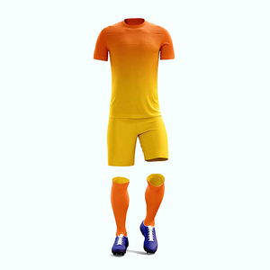 Nouvelle conception, couleur personnalisée, uniforme de football pour adultes, haute qualité, 100% polyester, personnalisable, coupe athlétique 100% polyester - Product Image 1