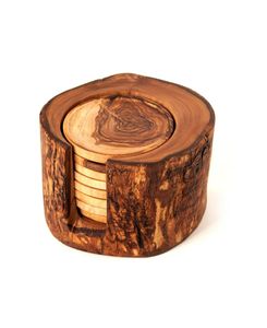 Classic Style Natural Wood Coaster <b>Stand</b> Square and Round Wooden <b>Drink</b> Cup Holders for Home and Restaurant Use Made in India - Product Image 3