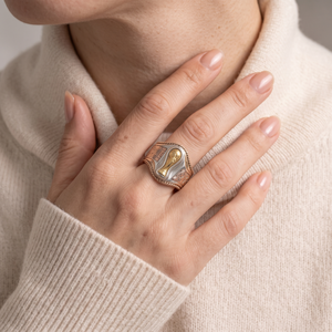 Anillo de Campeonato de Fútbol Personalizado en Plata 925 Chapado en Oro de 3 Tonos, Joyería Deportiva Hip Hop al por Mayor - Product Image 6