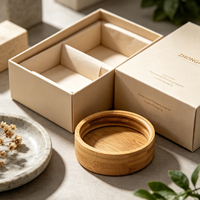Bouchon à vis rond en bambou personnalisé OEM pour bocaux à épices en verre, couvercle en bois de qualité alimentaire, fermeture d'emballage directe usine
