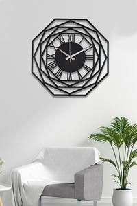 Large Classic Roman Numeral Metal <b>Wall</b> <b>Clock</b> With Open Frame Design <b>For</b> Elegant <b>Living</b> <b>Room</b> Decor - Product Image 5